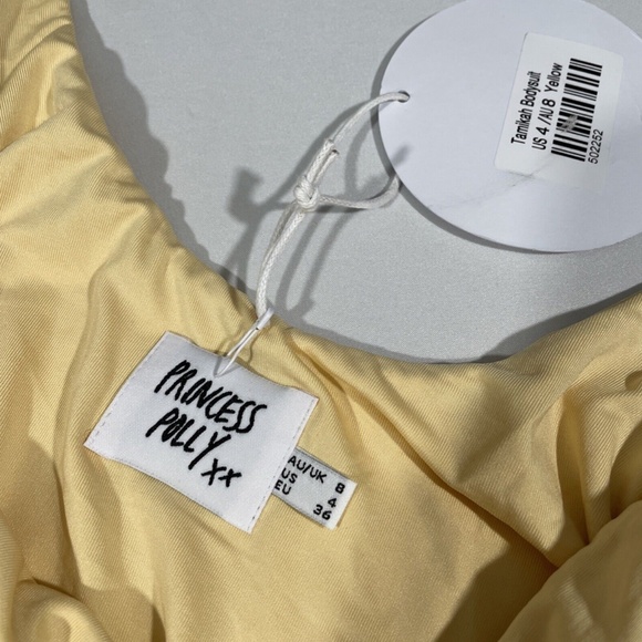 NWT Princess Polly [ 4 US ]‎ Tamikah Square Neck Bodysuit in Yellow - Picture 6 of 12